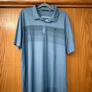 Travis Mathew Light Blue Polo Shirt